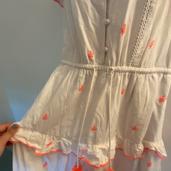 TALL EMBROIDERED MIDI DRESS IN COTTON VOILE - Picture 3 of 3